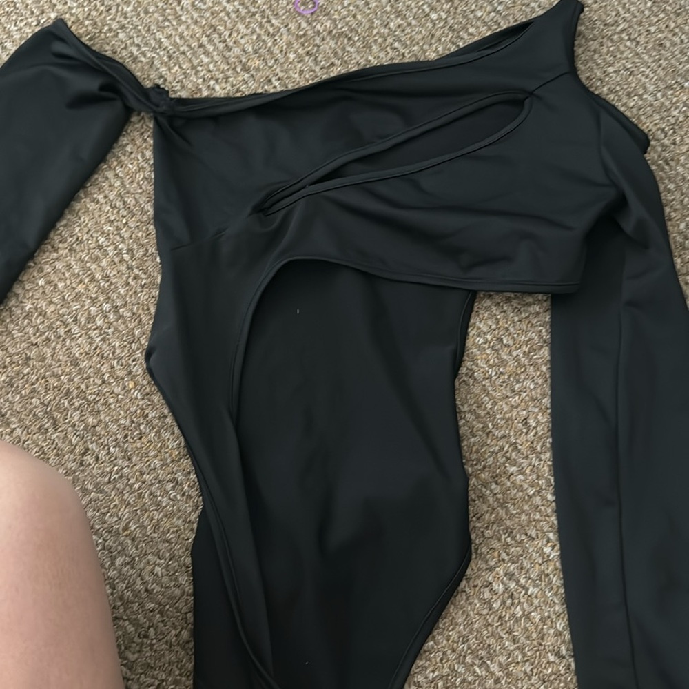 black crazy body suit